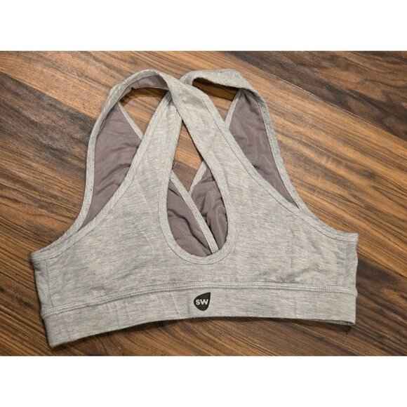 Simple Wishes Reversible Sleep Nursing Bra Sz M Lavender Heather Gray - Picture 5 of 7